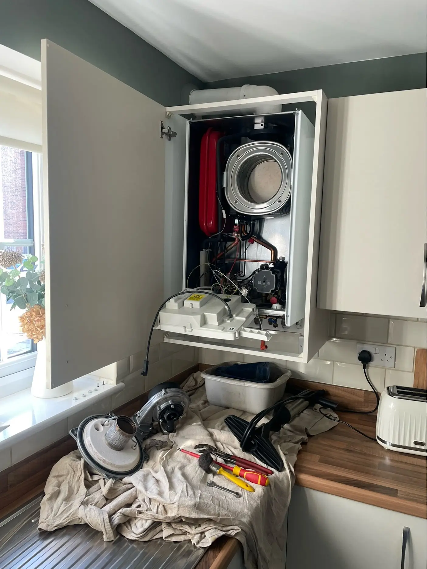 Professional boiler servicing by NR Heating Services