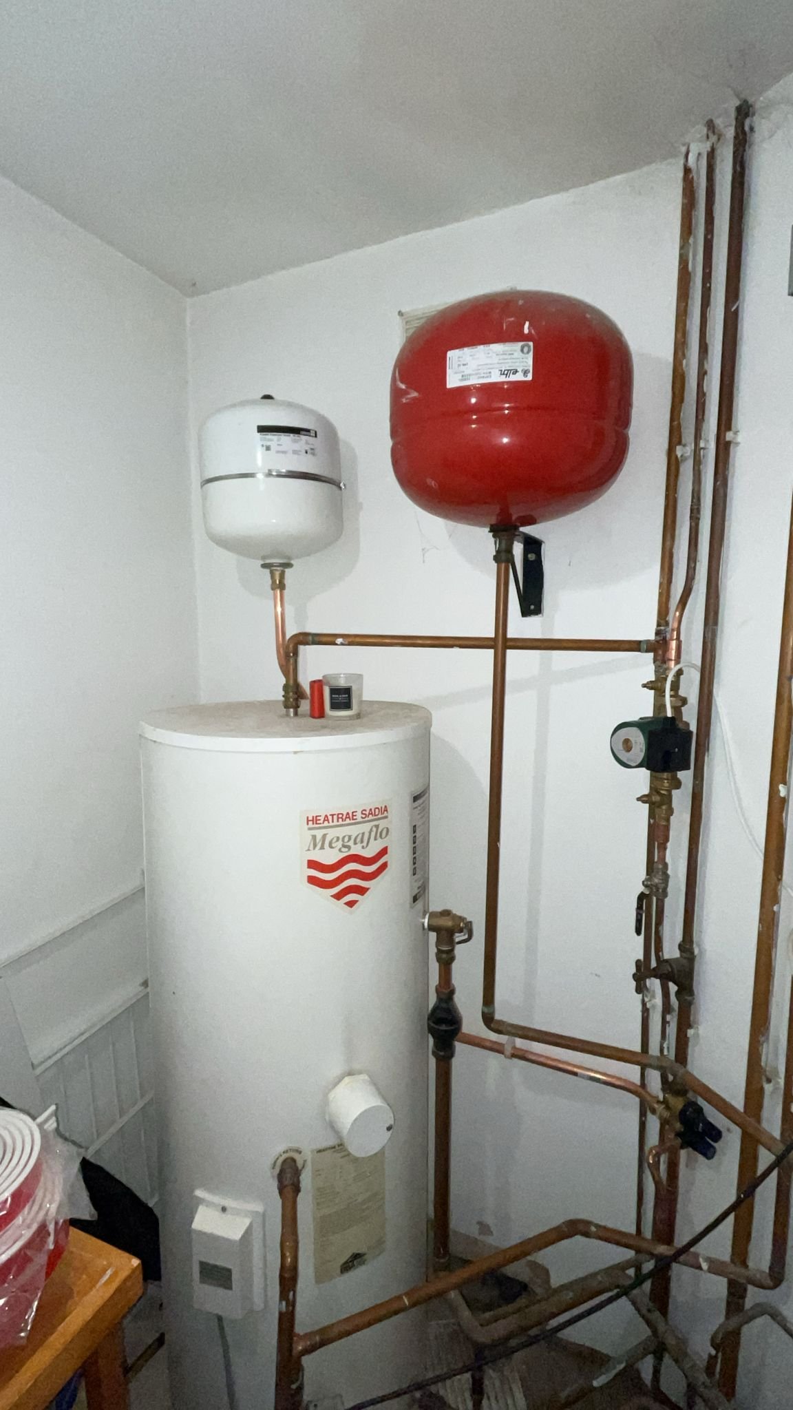 Recent unvented cylinder repair