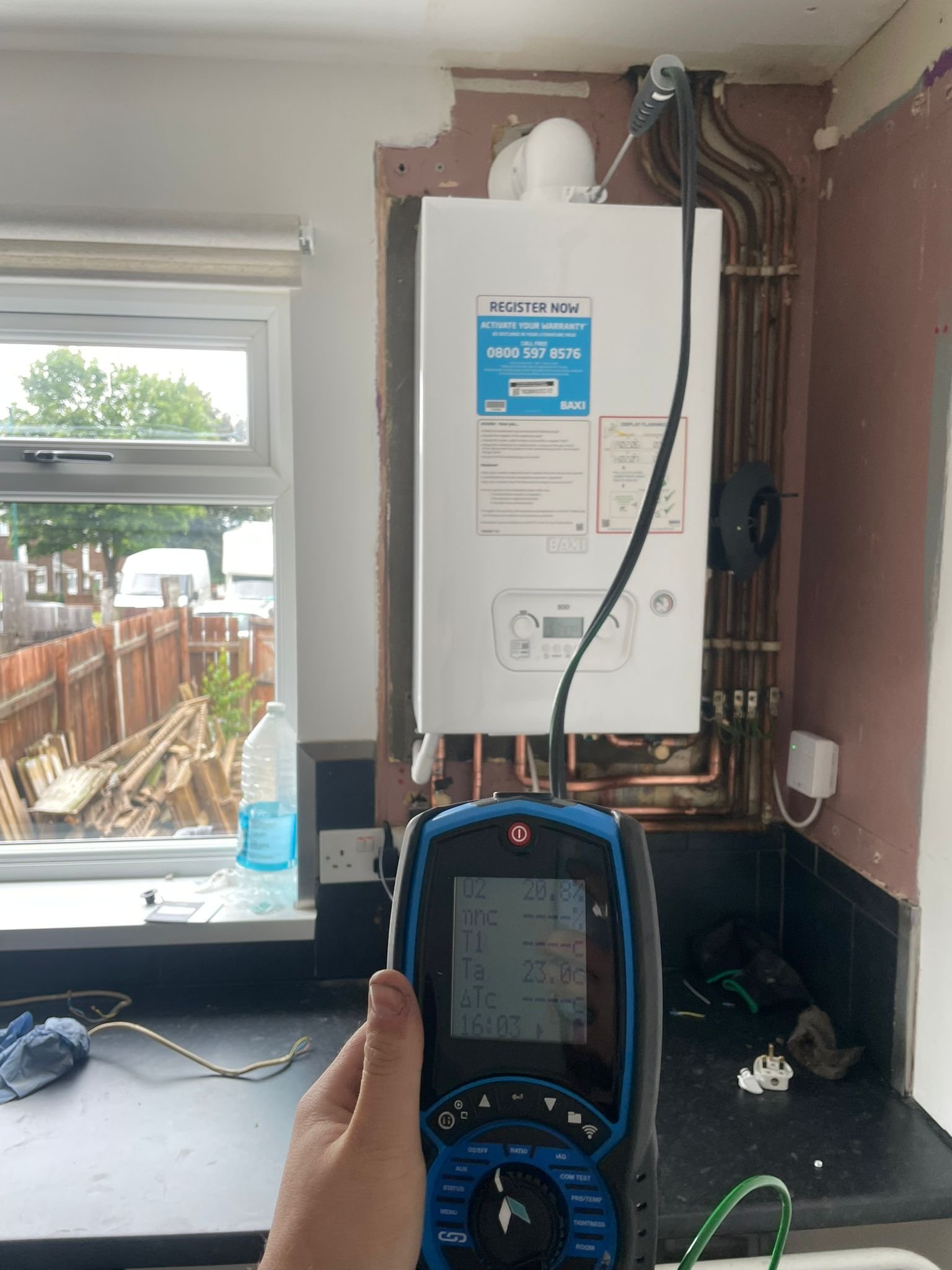 Boiler pipework and installation finish